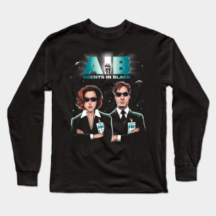 Agents In Black Long Sleeve T-Shirt